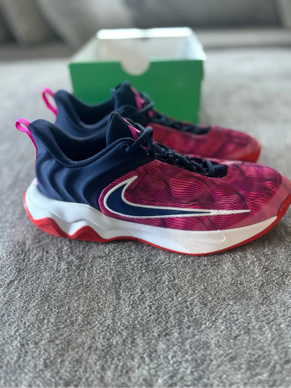 Nike Giannis Immortality4 GS Pink/Red/Navy New Size 6Youth
